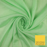 OVER 20 COLOURS - Premium Plain Dyed Crinkle Georgette Chiffon Dress Fabric 46"