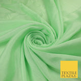 OVER 20 COLOURS - Premium Plain Dyed Crinkle Georgette Chiffon Dress Fabric 46"