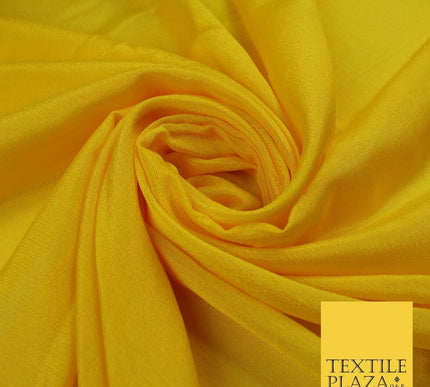OVER 20 COLOURS - Premium Plain Dyed Crinkle Georgette Chiffon Dress Fabric 46"