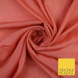 OVER 20 COLOURS - Premium Plain Dyed Crinkle Georgette Chiffon Dress Fabric 46"