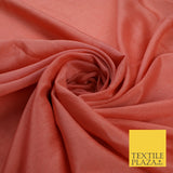 OVER 20 COLOURS - Premium Plain Dyed Crinkle Georgette Chiffon Dress Fabric 46"