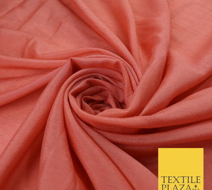 OVER 20 COLOURS - Premium Plain Dyed Crinkle Georgette Chiffon Dress Fabric 46"