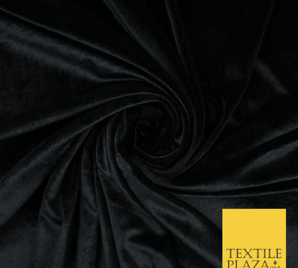 17 COLOURS LUXURY Plush Plain Stretch Velvet Velour Fabric Material Craft 58" D