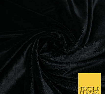 17 COLOURS LUXURY Plush Plain Stretch Velvet Velour Fabric Material Craft 58" D