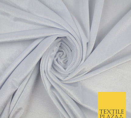 17 COLOURS LUXURY Plush Plain Stretch Velvet Velour Fabric Material Craft 58" D