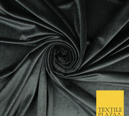 17 COLOURS LUXURY Plush Plain Stretch Velvet Velour Fabric Material Craft 58" D