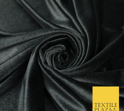 17 COLOURS LUXURY Plush Plain Stretch Velvet Velour Fabric Material Craft 58" D