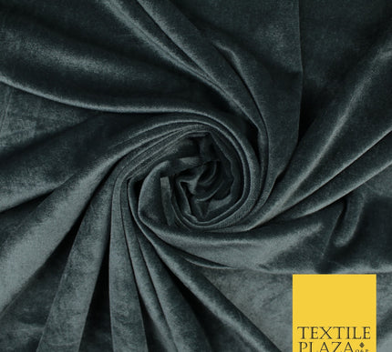 17 COLOURS LUXURY Plush Plain Stretch Velvet Velour Fabric Material Craft 58" D