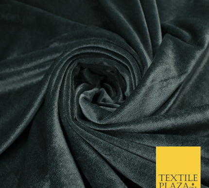 17 COLOURS LUXURY Plush Plain Stretch Velvet Velour Fabric Material Craft 58" D