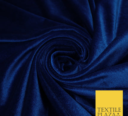 17 COLOURS LUXURY Plush Plain Stretch Velvet Velour Fabric Material Craft 58" D