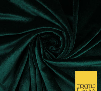 17 COLOURS LUXURY Plush Plain Stretch Velvet Velour Fabric Material Craft 58" D
