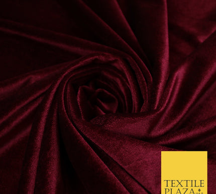 17 COLOURS LUXURY Plush Plain Stretch Velvet Velour Fabric Material Craft 58" D