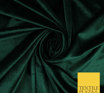 17 COLOURS LUXURY Plush Plain Stretch Velvet Velour Fabric Material Craft 58" D