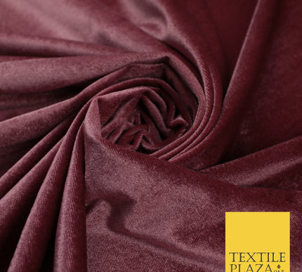 17 COLOURS LUXURY Plush Plain Stretch Velvet Velour Fabric Material Craft 58" D