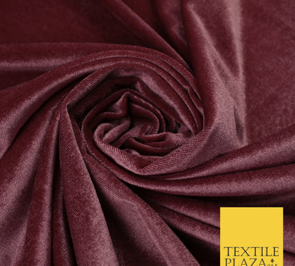 17 COLOURS LUXURY Plush Plain Stretch Velvet Velour Fabric Material Craft 58" D