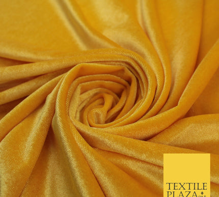 17 COLOURS LUXURY Plush Plain Stretch Velvet Velour Fabric Material Craft 58" D