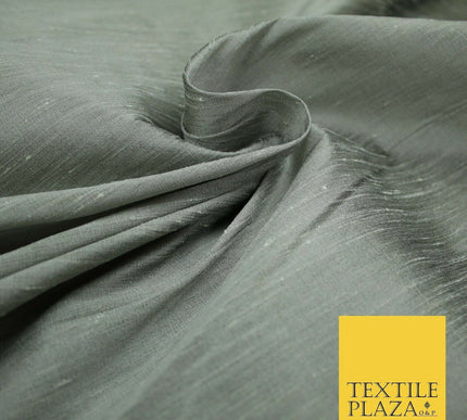 Plain dyed slubbed shot two tone faux dupion raw silk 100%polyester fabric craft