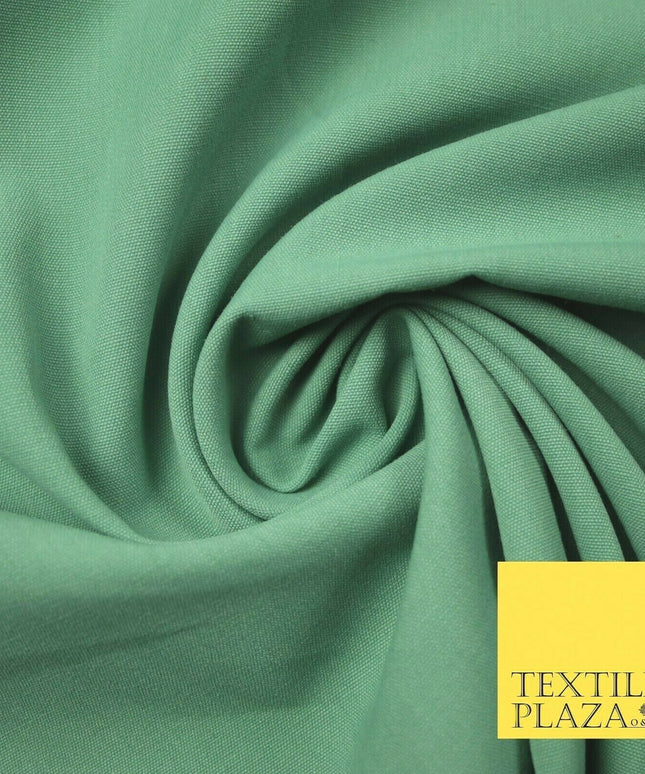 Sea Green Duck Egg Plain Lightweight Canvas Dress Sewing Craft Fabric 58" 4745