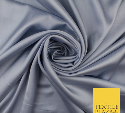 30 COLOURS Fine Silky Smooth Liquid Sateen Satin Dress Fabric Drape Lining