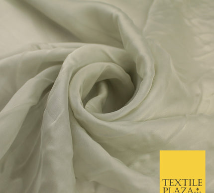 OVER 60 COLOURS Premium Plain ORGANZA Sheer Fabric Voile Dress Wedding 44"