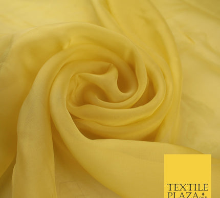 OVER 60 COLOURS Premium Plain ORGANZA Sheer Fabric Voile Dress Wedding 44"
