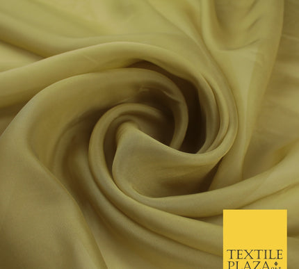 OVER 60 COLOURS Premium Plain ORGANZA Sheer Fabric Voile Dress Wedding 44"