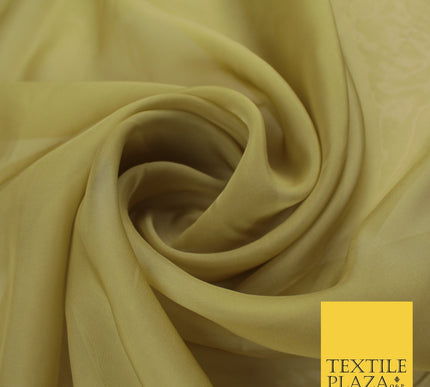 OVER 60 COLOURS Premium Plain ORGANZA Sheer Fabric Voile Dress Wedding 44"