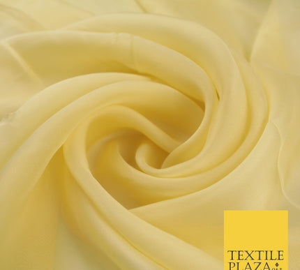 OVER 60 COLOURS Premium Plain ORGANZA Sheer Fabric Voile Dress Wedding 44"