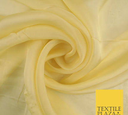 OVER 60 COLOURS Premium Plain ORGANZA Sheer Fabric Voile Dress Wedding 44"