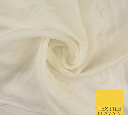 OVER 60 COLOURS Premium Plain ORGANZA Sheer Fabric Voile Dress Wedding 44"