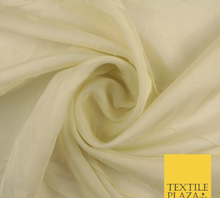 OVER 60 COLOURS Premium Plain ORGANZA Sheer Fabric Voile Dress Wedding 44"
