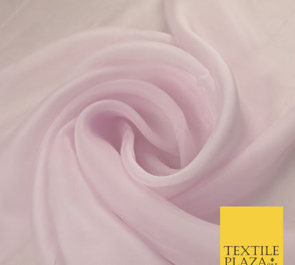 OVER 60 COLOURS Premium Plain ORGANZA Sheer Fabric Voile Dress Wedding 44"