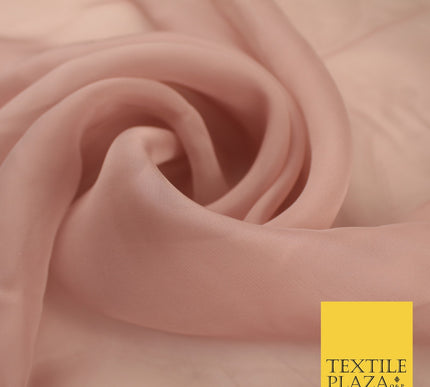 OVER 60 COLOURS Premium Plain ORGANZA Sheer Fabric Voile Dress Wedding 44"