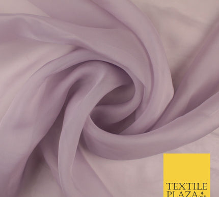OVER 60 COLOURS Premium Plain ORGANZA Sheer Fabric Voile Dress Wedding 44"