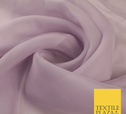 OVER 60 COLOURS Premium Plain ORGANZA Sheer Fabric Voile Dress Wedding 44"
