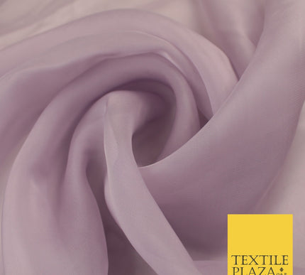 OVER 60 COLOURS Premium Plain ORGANZA Sheer Fabric Voile Dress Wedding 44"
