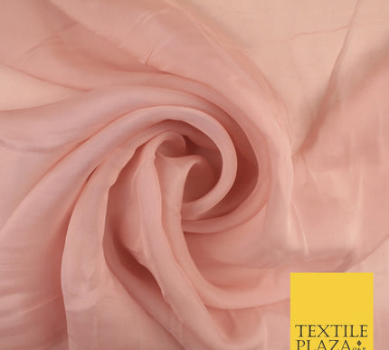 OVER 60 COLOURS Premium Plain ORGANZA Sheer Fabric Voile Dress Wedding 44"