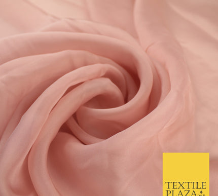 OVER 60 COLOURS Premium Plain ORGANZA Sheer Fabric Voile Dress Wedding 44"