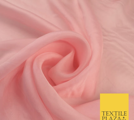 OVER 60 COLOURS Premium Plain ORGANZA Sheer Fabric Voile Dress Wedding 44"