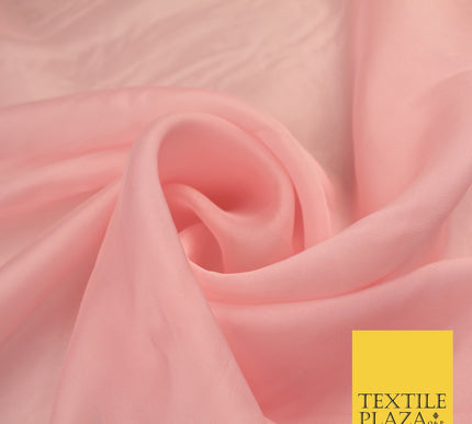 OVER 60 COLOURS Premium Plain ORGANZA Sheer Fabric Voile Dress Wedding 44"