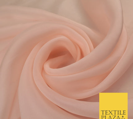 OVER 60 COLOURS Premium Plain ORGANZA Sheer Fabric Voile Dress Wedding 44"