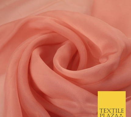 OVER 60 COLOURS Premium Plain ORGANZA Sheer Fabric Voile Dress Wedding 44"