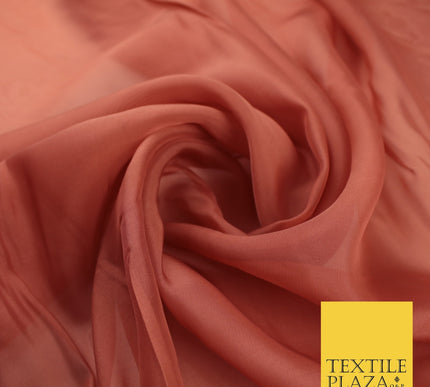 OVER 60 COLOURS Premium Plain ORGANZA Sheer Fabric Voile Dress Wedding 44"