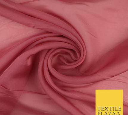 OVER 60 COLOURS Premium Plain ORGANZA Sheer Fabric Voile Dress Wedding 44"