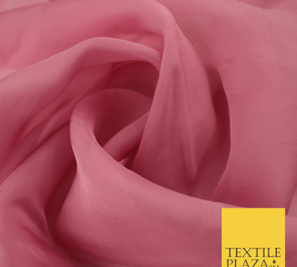 OVER 60 COLOURS Premium Plain ORGANZA Sheer Fabric Voile Dress Wedding 44"