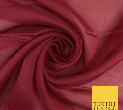 OVER 60 COLOURS Premium Plain ORGANZA Sheer Fabric Voile Dress Wedding 44"