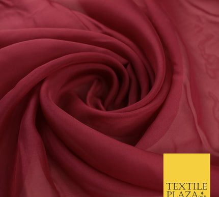 OVER 60 COLOURS Premium Plain ORGANZA Sheer Fabric Voile Dress Wedding 44"