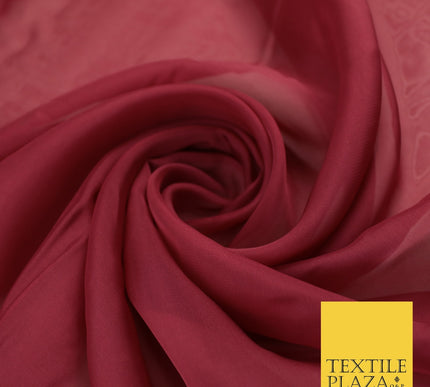 OVER 60 COLOURS Premium Plain ORGANZA Sheer Fabric Voile Dress Wedding 44"