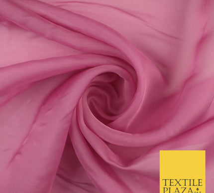 OVER 60 COLOURS Premium Plain ORGANZA Sheer Fabric Voile Dress Wedding 44"