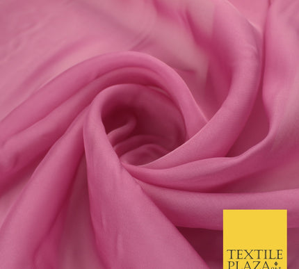 OVER 60 COLOURS Premium Plain ORGANZA Sheer Fabric Voile Dress Wedding 44"